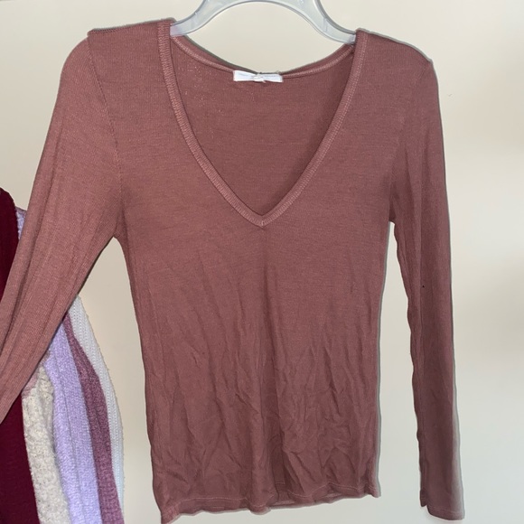 Tight Burgandy Longsleeved Top - Picture 1 of 1